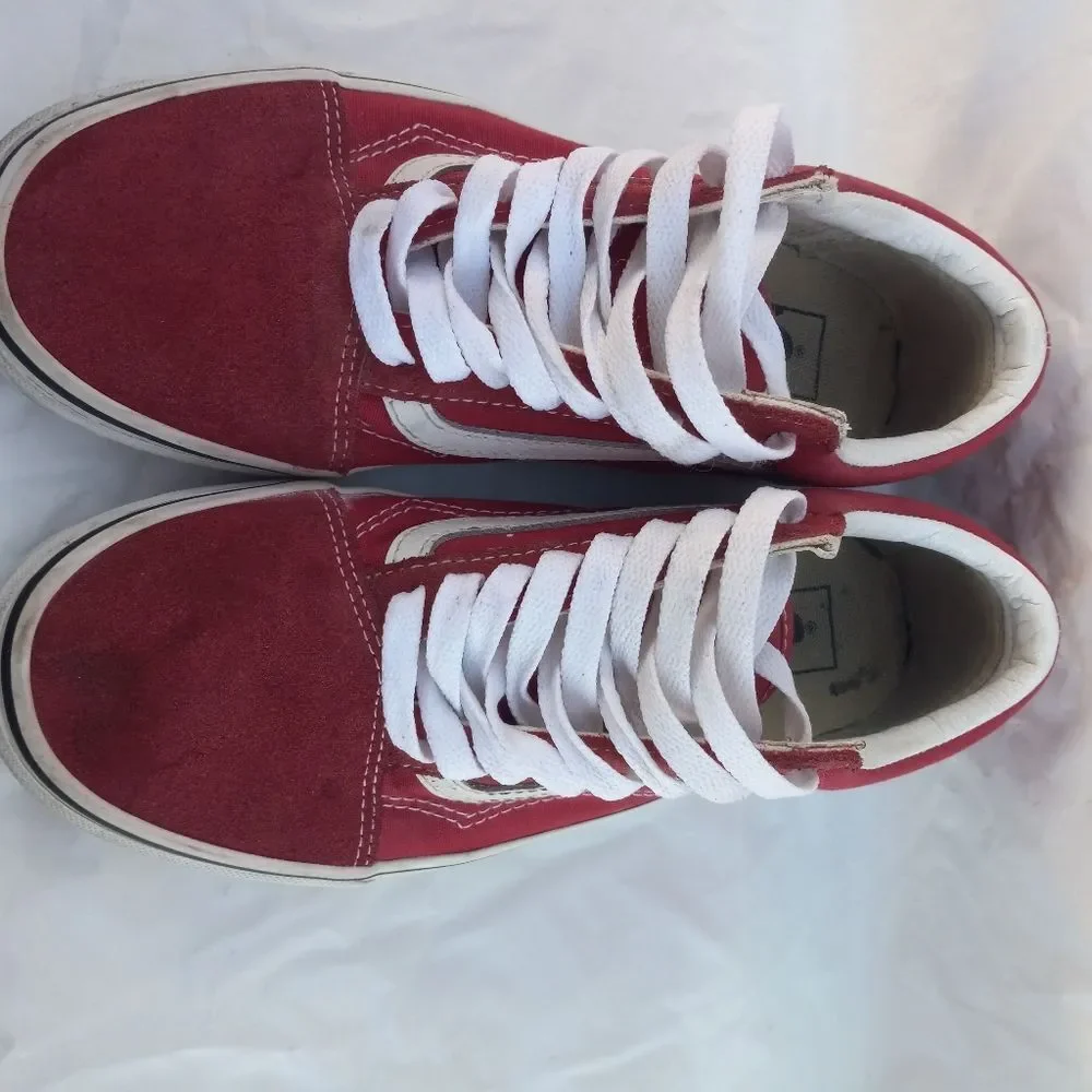 Vans Old Skool Red Men's Size 8 Unisex Sneaker Shoe